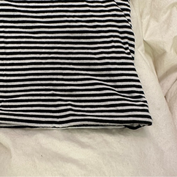 Topshop size 6 black & white stripped cropped tub top - Picture 4 of 4